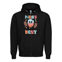 Black bit of a mess but doing my best Zipper Hoodie - MaliasSmallBusiness