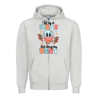 Dove Grey bit of a mess but doing my best Zipper Hoodie - MaliasSmallBusiness