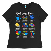 God Says I Am Autism Ladies Tee | Teevron