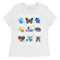 White god says i am autism Ladies Tee - JahusDesignShop