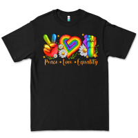 Black peace love equality Premium Tee - texasbilliewilder