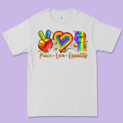 Premium Tee peace love equality