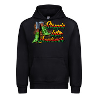 Black steppin into juneteenth heels Urban Hoodie - CowGirlArtShop