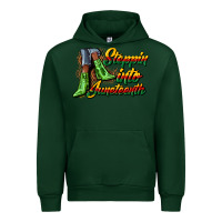 Forest Green steppin into juneteenth heels Urban Hoodie - CowGirlArtShop