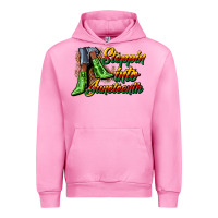 Fuchsia Pink steppin into juneteenth heels Urban Hoodie - CowGirlArtShop