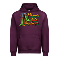 Mauve Wine steppin into juneteenth heels Urban Hoodie - CowGirlArtShop