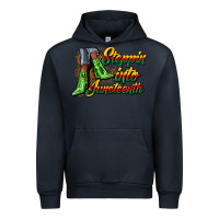 Navy steppin into juneteenth heels Urban Hoodie - CowGirlArtShop