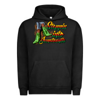 Pigment Black steppin into juneteenth heels Urban Hoodie - CowGirlArtShop