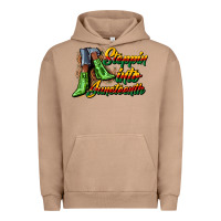 Pigment Burro steppin into juneteenth heels Urban Hoodie - CowGirlArtShop