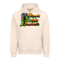 Sandshell steppin into juneteenth heels Urban Hoodie - CowGirlArtShop