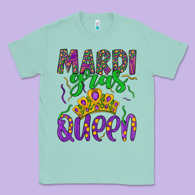 Mardi Gras Queen Classic Tee Designed By Artiststas