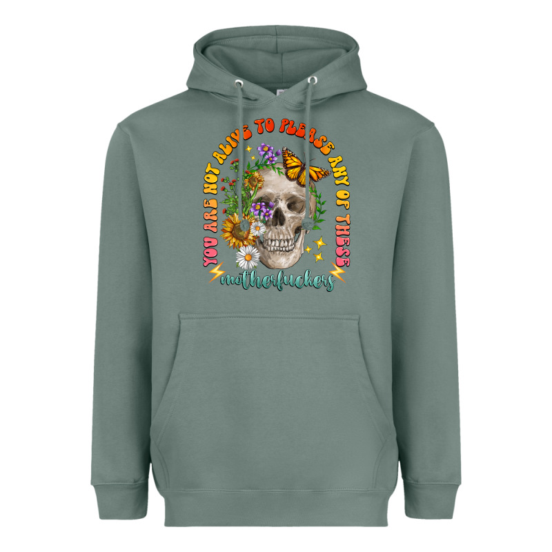 Not Alive To Please Heavyweight Hoodie by LillyAllenDesigns | Teevron