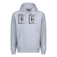 Heather Grey Hustle Harder Neon Premium Hoodie - Bettercallsaul