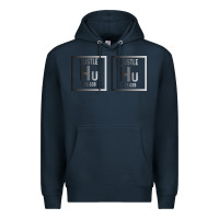 Navy Hustle Harder Neon Premium Hoodie - Bettercallsaul