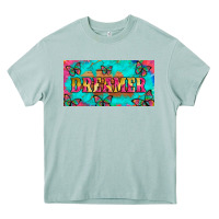 Arona dreamer with butterfly and tie dye  licance  plate Heavy Core Tee - Artiststas