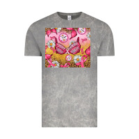 Cloud Rock Hour Breast Cancer Bra Vintage Tee - Artiststas