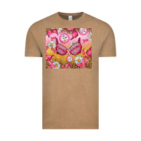 Vintage Coffee Hour Breast Cancer Bra Vintage Tee - Artiststas