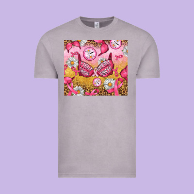Hour Breast Cancer Bra Vintage Tee Designed By Artiststas