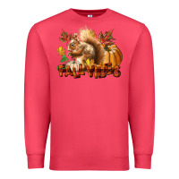 Cardinal Fall Vibes Squirrel Premium Sweatshirt - LillyAllenDesigns