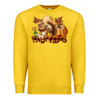 Lemon Fall Vibes Squirrel Premium Sweatshirt - LillyAllenDesigns