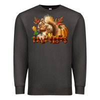 Smoke Fall Vibes Squirrel Premium Sweatshirt - LillyAllenDesigns