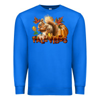 True Royal Fall Vibes Squirrel Premium Sweatshirt - LillyAllenDesigns