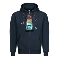 Navy grandma preview costom name Zipper Hoodie - MaliasSmallBusiness