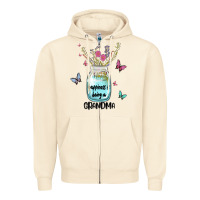 Sandshell grandma preview costom name Zipper Hoodie - MaliasSmallBusiness