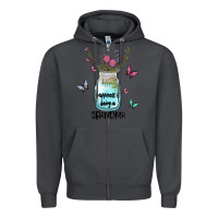 Smoke grandma preview costom name Zipper Hoodie - MaliasSmallBusiness