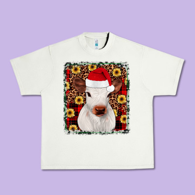 Heifer Christmas Urban Heavy Tee Designed By Jahusdesignshop