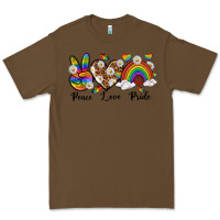 Cacao peace love pride Premium Tee - texasbilliewilder