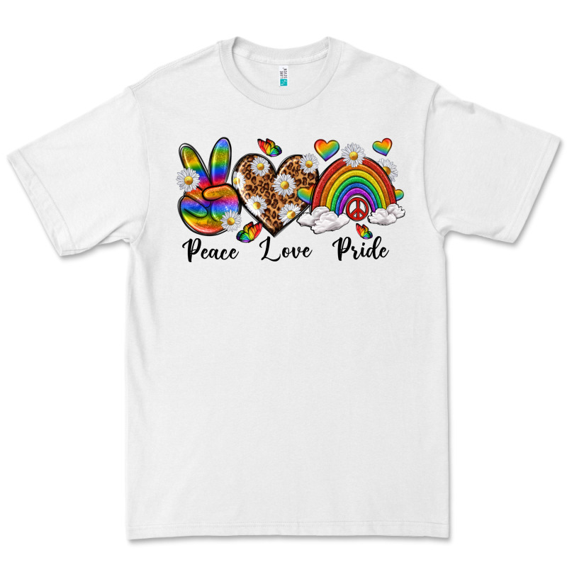Peace Love Pride Premium Tee by texasbilliewilder | Teevron