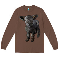 Chestnut southdown baby sheep Long Sleeve Tee - LillyAllenDesigns