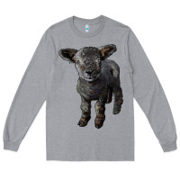 Heather Grey southdown baby sheep Long Sleeve Tee - LillyAllenDesigns