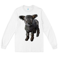 White southdown baby sheep Long Sleeve Tee - LillyAllenDesigns