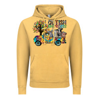 Vintage Mustard autism avareness3 Vintage Hoodie - CowhideDigitalArt