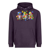 Plum autism gnomes Heavyweight Hoodie - LillyAllenDesigns