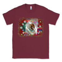Burgundy mexico flag christmas Classic Tee - AdoDesignShop