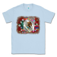 Dusty Blue mexico flag christmas Classic Tee - AdoDesignShop