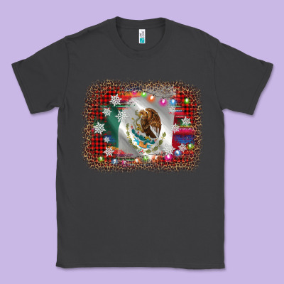 Mexico Flag Christmas Classic Tee Designed By Adodesignshop