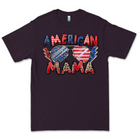 Plum American mama Premium Tee - Zillion Design Studio