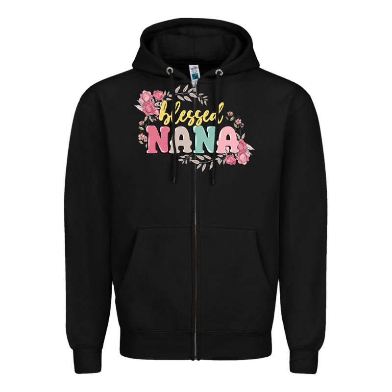 Blessed Nana Zipper Hoodie by MaliasSmallBusiness | Teevron