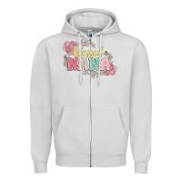 Dove Grey blessed nana Zipper Hoodie - MaliasSmallBusiness