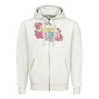 Oatmeal Heather blessed nana Zipper Hoodie - MaliasSmallBusiness