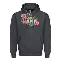 Smoke blessed nana Zipper Hoodie - MaliasSmallBusiness