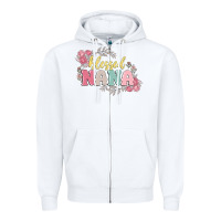 White blessed nana Zipper Hoodie - MaliasSmallBusiness