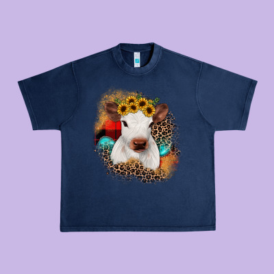 Christmas Heifer Urban Heavy Tee Designed By Jahusdesignshop