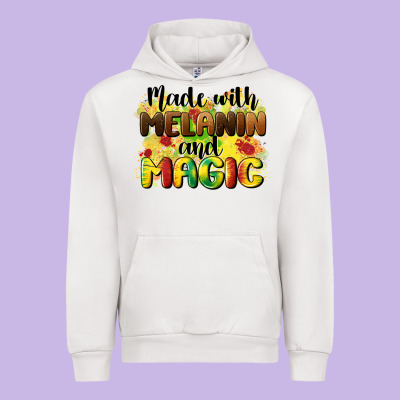 Made With Melanin And Magic Urban Hoodie Designed By Cowgirlartshop