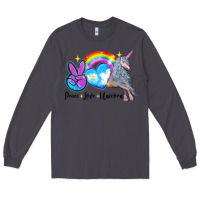 Smoke peace love unicorn Long Sleeve Tee - LillyAllenDesigns