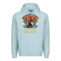 Blue Mist Because Goats Are Freaking Awesome Premium Hoodie - Bettercallsaul